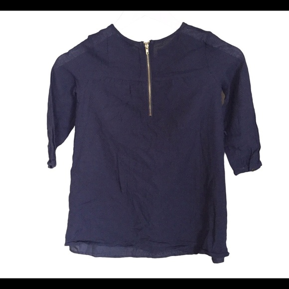 FOREVER 21 Boho Lace Tunic Dress With Back Zipper Detail Navy Blue Girl 5-6Y - Picture 9 of 10